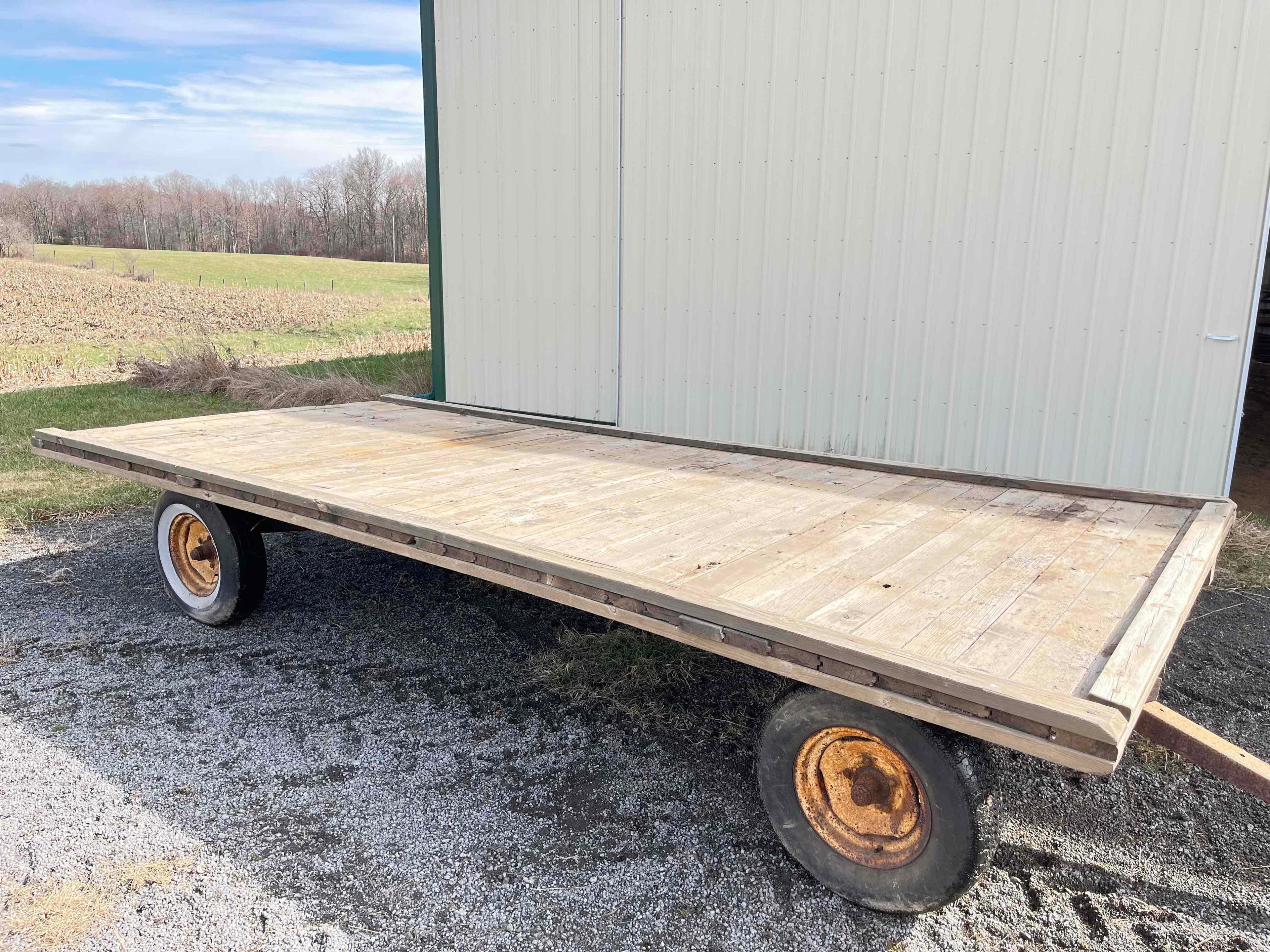 16Ft Flat Hay Wagon