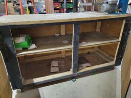 Wooden Work Bench on Casters