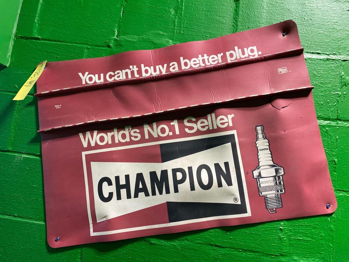 Vintage Champion Spark Plug Advertisement