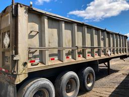 2000 Trailstar 33 ft aluminum dump and frame tri axle trailer