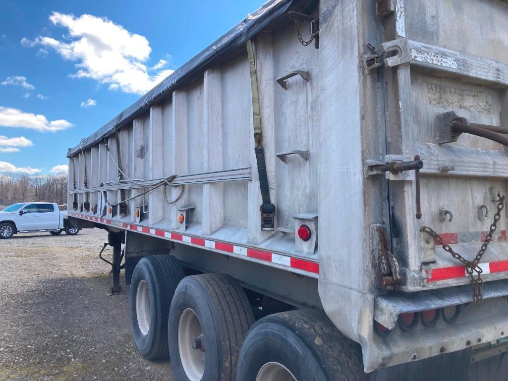 1994 City aluminum dump and frame 33 ft tri axle trailer