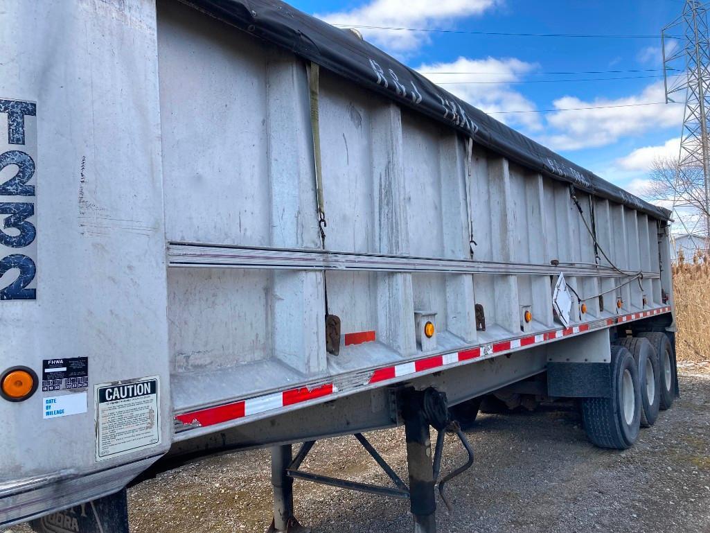 1994 City aluminum dump and frame 33 ft tri axle trailer