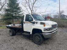 2006 GMC C5500 Flat Bed Truck, Duramax Diesel