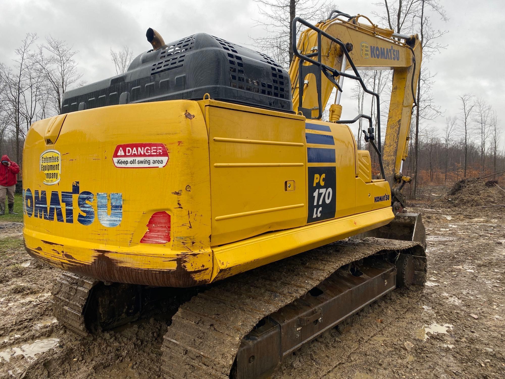 2017 Komatsu PC170 LC-11 Excavator, one owner