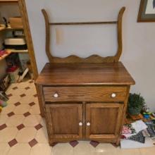 Oak washstand Cabinet