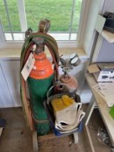 Large Oxygen And Acetylene Torch Set