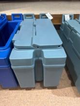 Cambro plastic portable cooler with ice packs