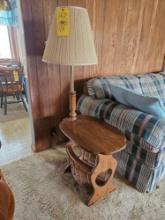 Three End Tables with Lamps