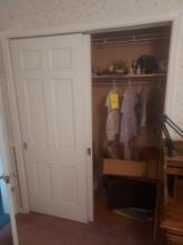 Closet Contents - Baby Clothes, Small Decor, Folding Table, Blankets, & more