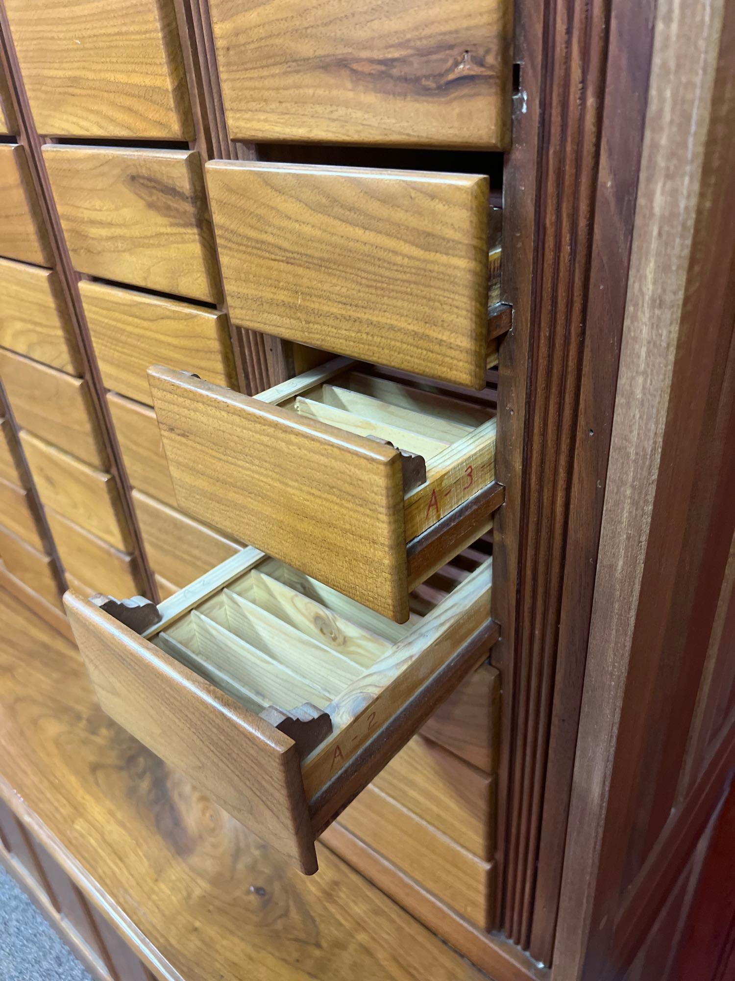 Vintage Library Index Card Cabinet