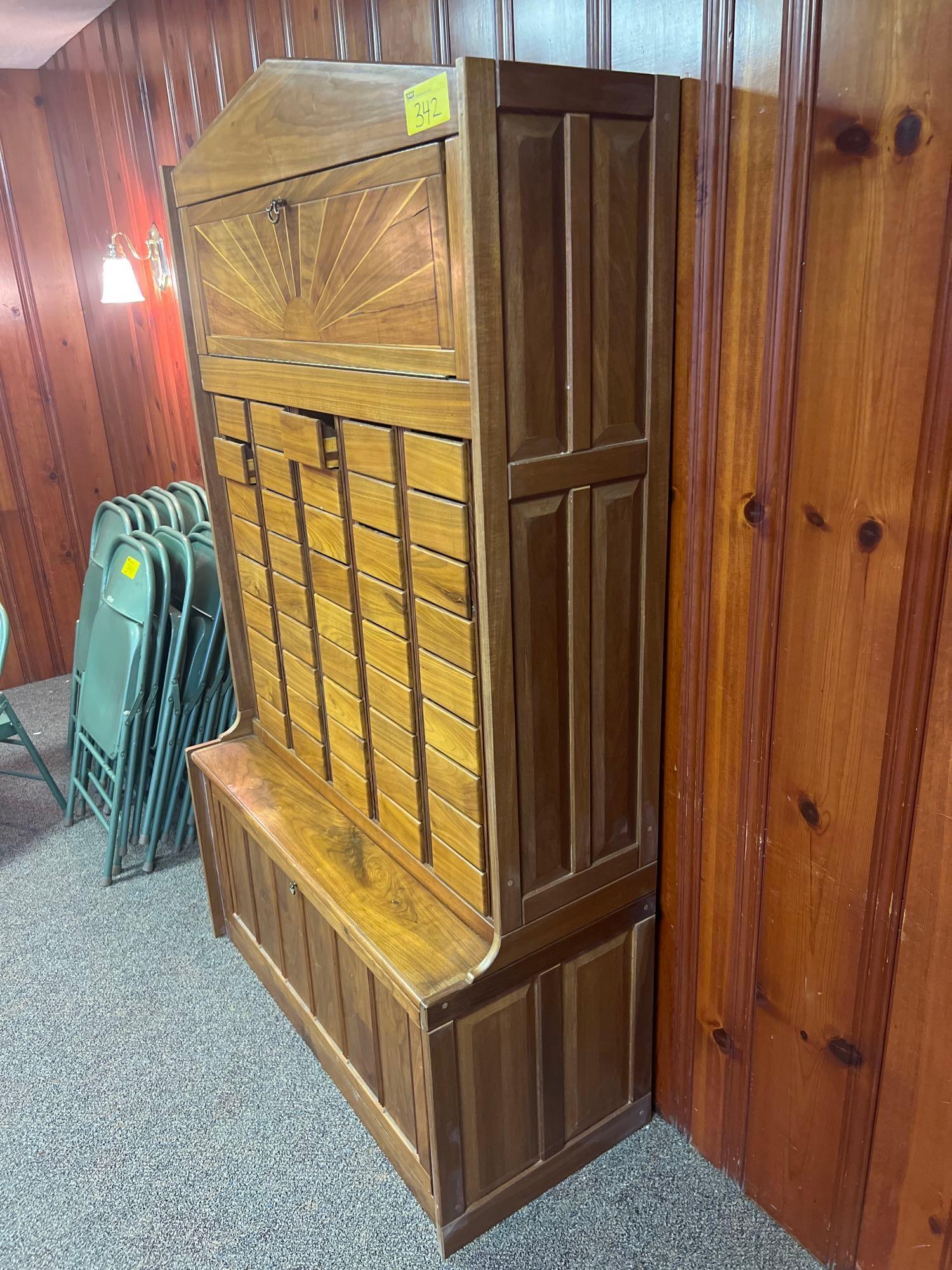 Vintage Library Index Card Cabinet