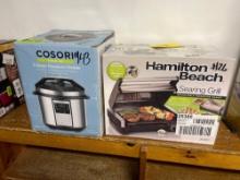 Cosori Pressure Cooker, Hamilton Beach Searing Grill