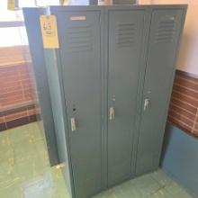 3 section lockers