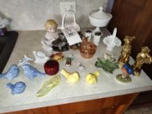 Fenton Milk Silvercrest, Goebel Birds, Etc