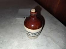 Early Mini Crock Advertising Jug Compliments of Wm Roether 584 Woodville st