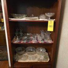 Contents of Cabinet - Patternware, Shakers, & Assorted Glassware