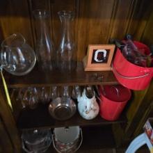 Stemware, Litre Bottles, Ice Buckets, & Small Decor