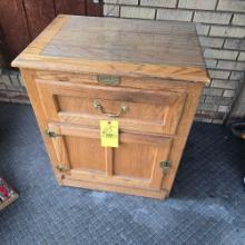 Simpsons Hardware Co. White Clad Oak Storage Cabinet