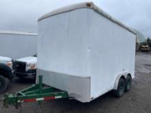 2001 (7 1/2ft x 14ft) cargo trailer with barn doors.