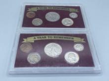 1934 & 1935 A Year to Remember Coin Set bid x 2