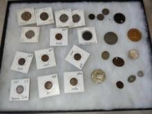 1927 Mercury Dime, Pennies, Quarters, Buffalo Nickels, Tokens