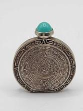Miniature vintage Mexican sterling silver perfume bottle