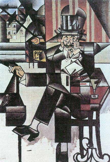 Juan Gris - Man In Cafe [1]