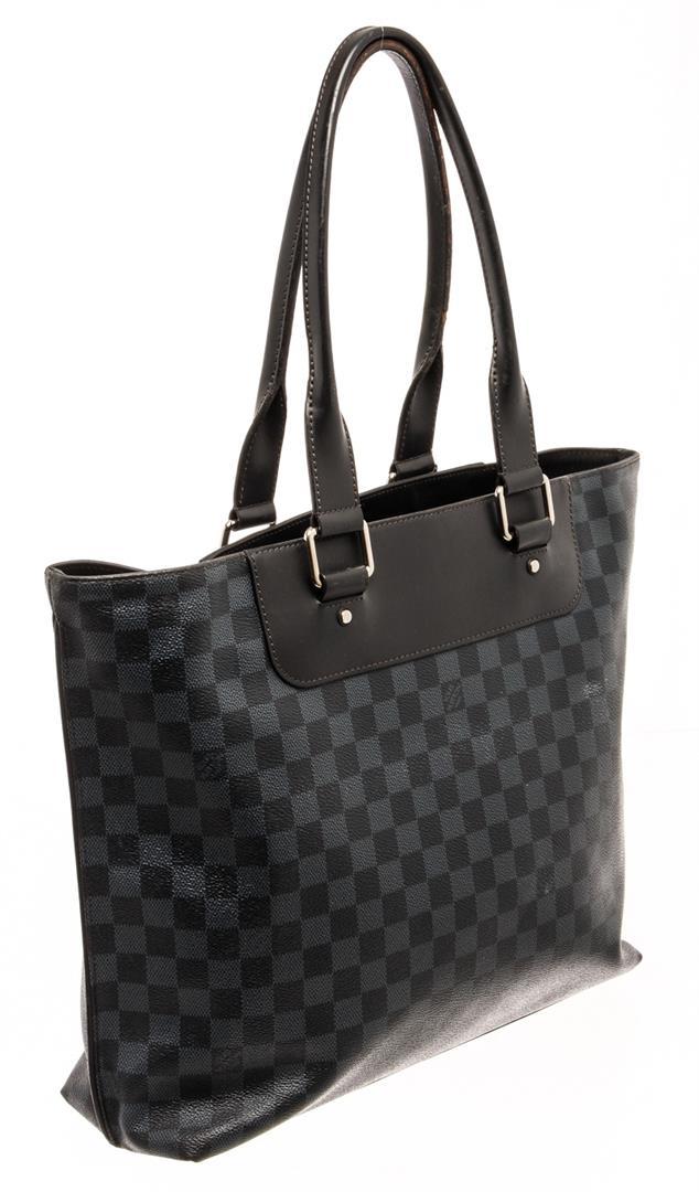 Louis Vuitton Black Damier Cobalt Voyage Tote Bag