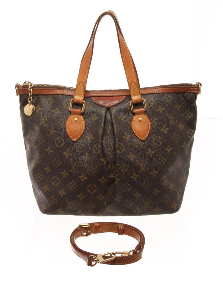 Louis Vuitton Brown Monogram Canvas Palermo PM Tote Bag