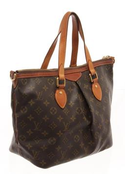 Louis Vuitton Brown Monogram Canvas Palermo PM Tote Bag