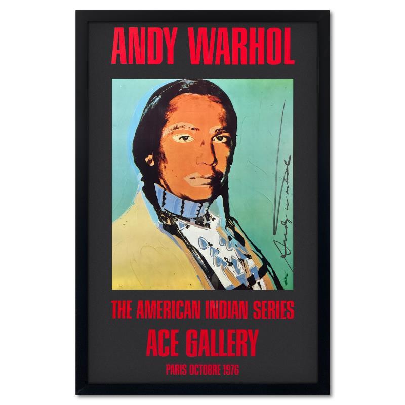 The American Indian Series (Black) by Warhol (1928-1987)