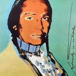 The American Indian Series (Black) by Warhol (1928-1987)