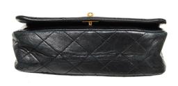 Chanel Black Leather Mini Full Flap Shoulder Bag