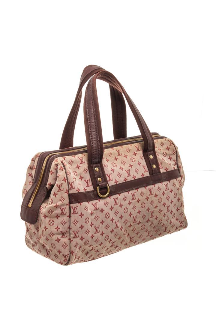 Louis Vuitton Red Monogram Mini Lin Canvas Josephine Gm Shoulder Bag