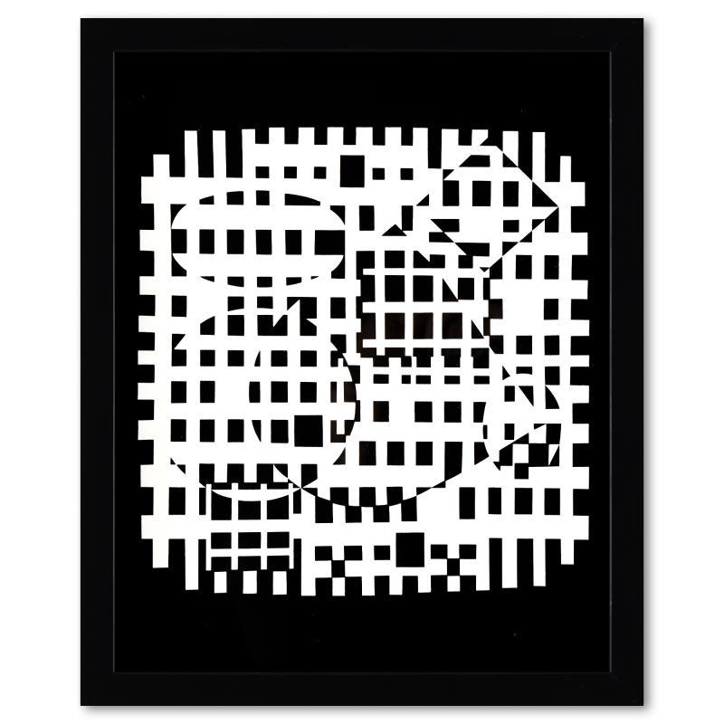 VAH-NEG et Nethe de la serie Croises (Diptych) by Vasarely (1908-1997)