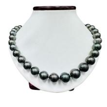 Pearl and Diamond Necklace - 14KT White Gold