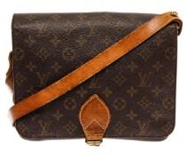 Louis Vuitton Brown Monogram Cartouchiere GM Messenger Bag