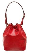 Louis Vuitton Red Epi Leather Noe PM Bag