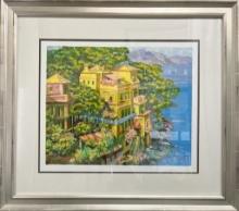 Villa Portofino HC Custom Framed by Behrens, Howard