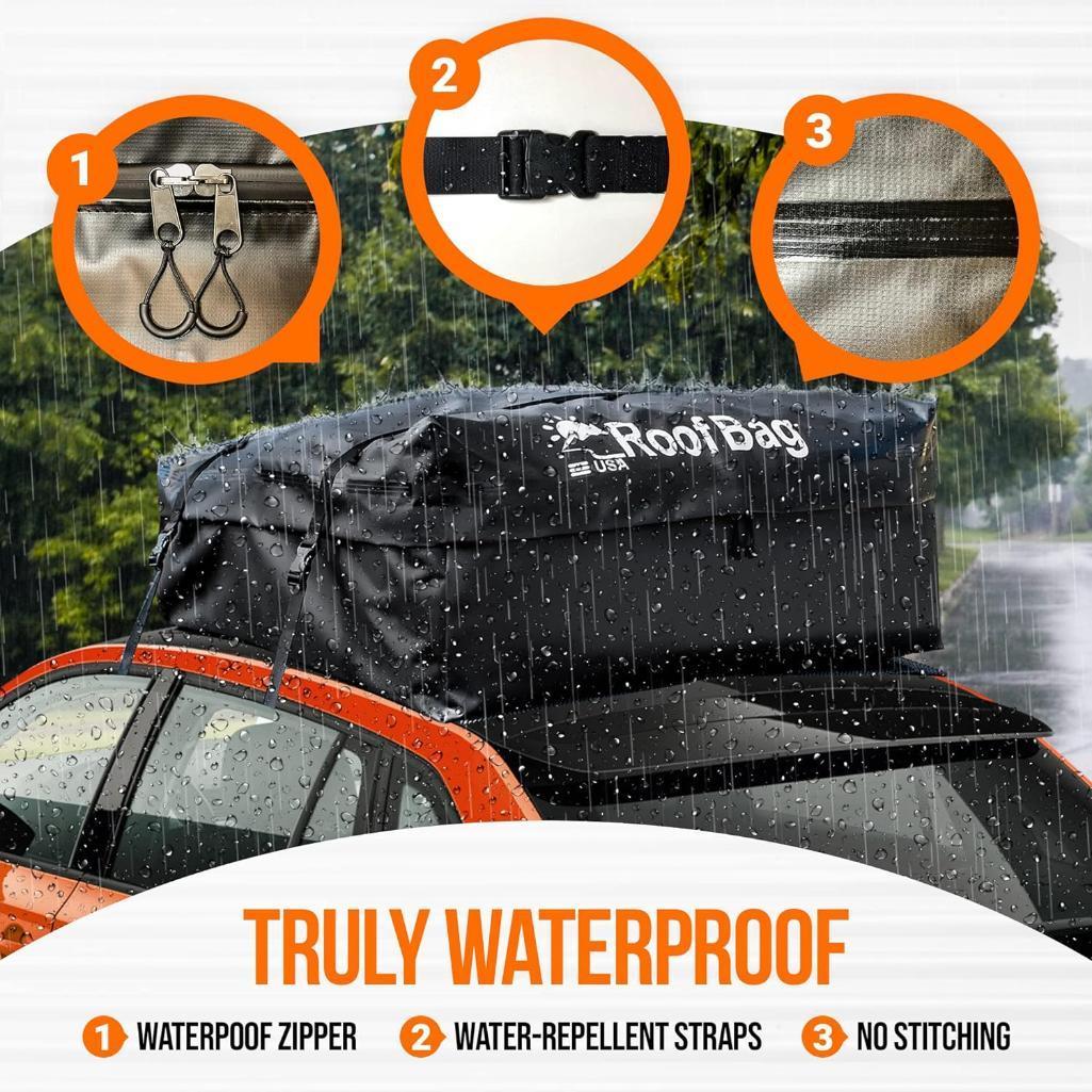 5 NEW 17 Cu Ft Roof Bag Rooftop Cargo Carriers