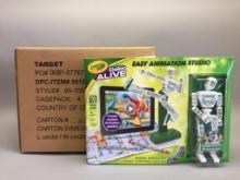 4 NEW Crayola Color Alive Easy Animation Studio Toys