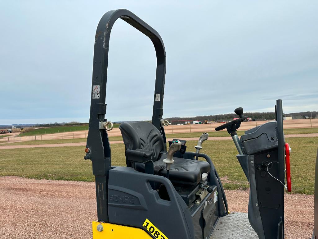 2018 Bomag BW120 SL-5 double drum roller, OROPS, 47" drums, Kubota diesel engine, hydro trans, water