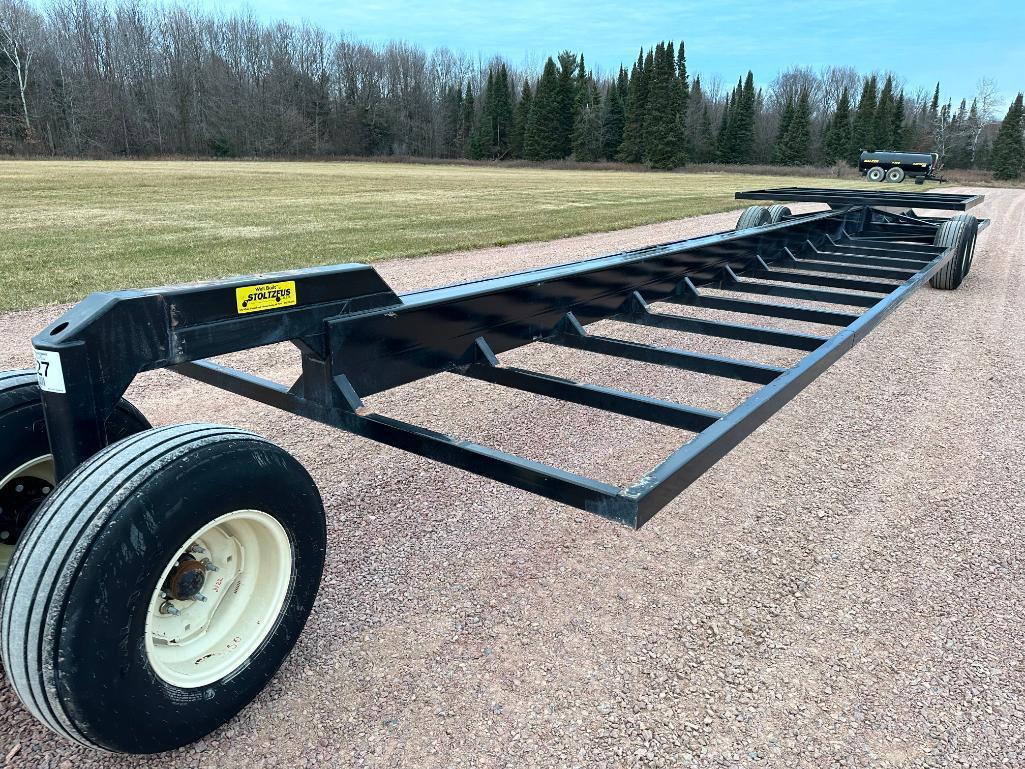 2022 Stoltzfus 40' bale trailer, tandem axle, 12.5L-15 tires, front dolly wheels, adjustable tongue,