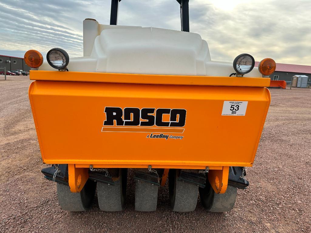 2014 Rosco Tru-Pac 915 pneumatic roller, OROPS, Kubota diesel engine, hydro trans, water system,