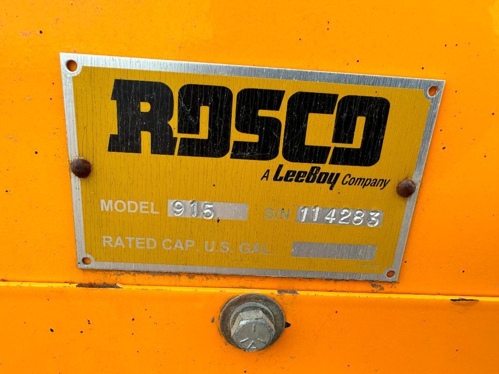 2014 Rosco Tru-Pac 915 pneumatic roller, OROPS, Kubota diesel engine, hydro trans, water system,