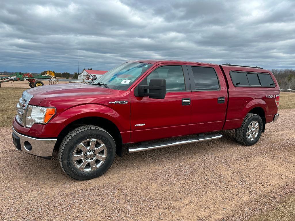 (TITLE) 2014 Ford F-150 XLT pickup truck, 4x4, 3.5L Eco Boost gas engine, crew cab, 6 1/2' box, auto