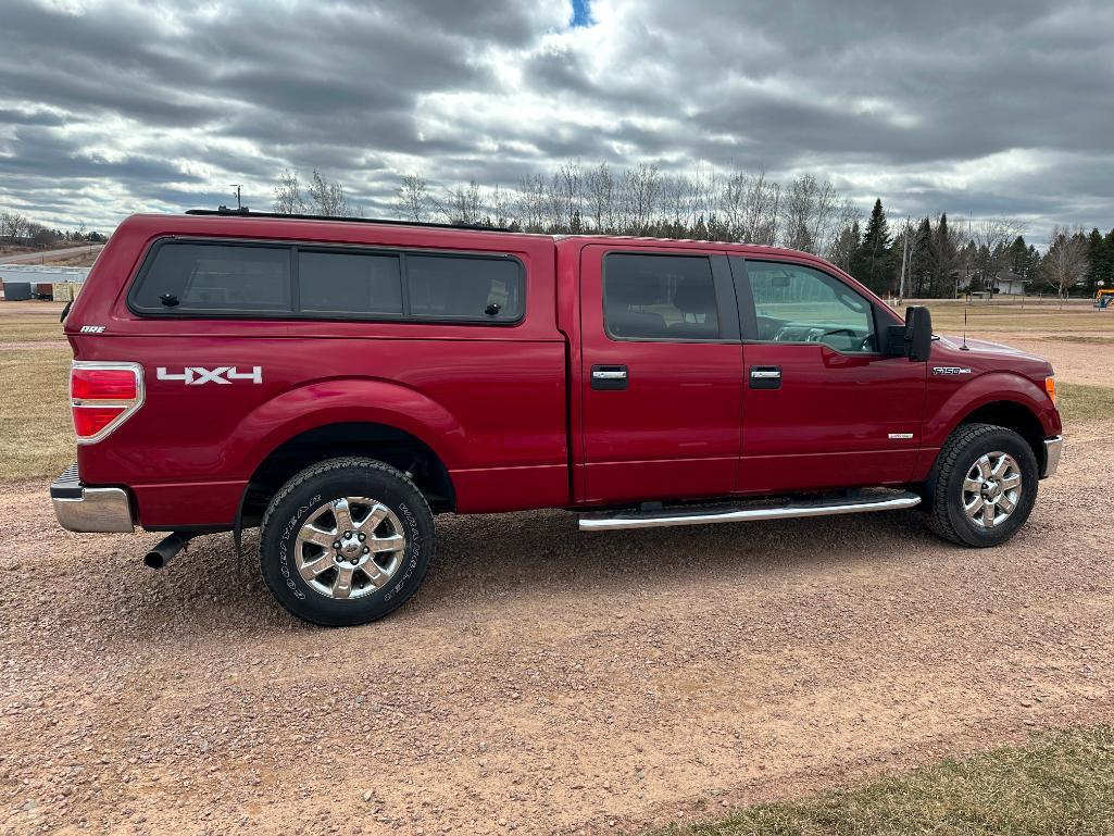 (TITLE) 2014 Ford F-150 XLT pickup truck, 4x4, 3.5L Eco Boost gas engine, crew cab, 6 1/2' box, auto