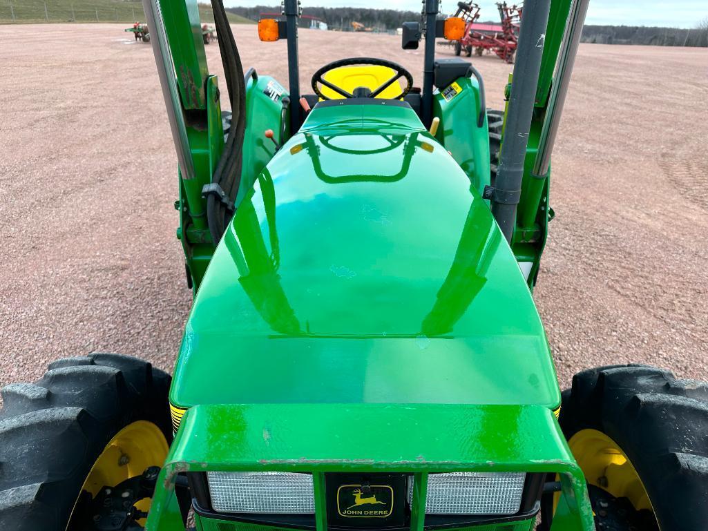 1996 John Deere 5200 tractor, open station, MFD, John Deere 540 loader, 14.9x28 rear tires, 2-hyds,