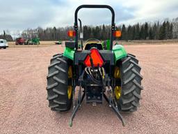 1996 John Deere 5200 tractor, open station, MFD, John Deere 540 loader, 14.9x28 rear tires, 2-hyds,