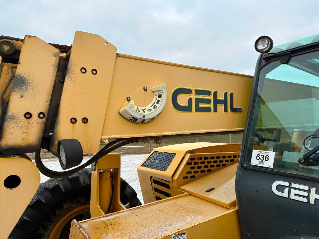 2013 Gehl DL 12-40 telehandler, cab w/heat, 4x4, 12,000 lb capacity, 40' lift, John Deere diesel